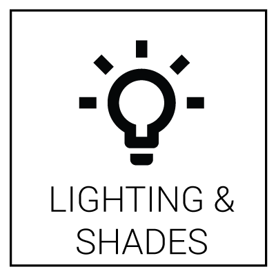 Lighting & Shades menu button